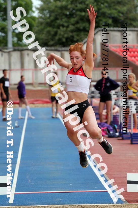 Long jump, 2021 Northumberland, Durham and Cleveland Schools. Photo: David T. Hewitson/Sports for All Pics
